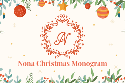 Nona Christmas Monogram