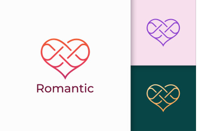 Simple Line Love Logo