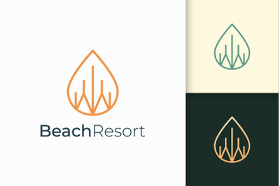 Waterfront Apartment or Resort Logo