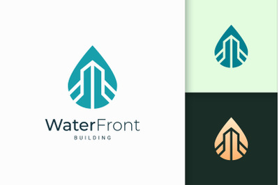 Waterfront Apartment or Property Logo
