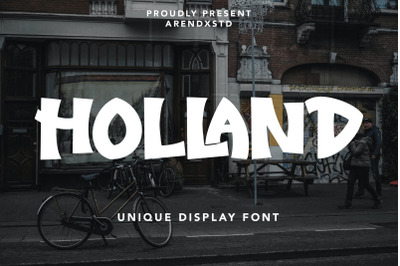 Holland - Unique Display Font