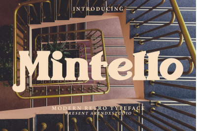 Mintello - Modern Retro Typeface