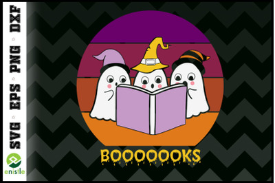 Boooooks Funny book Ghost halloween