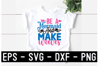 Mermaid SVG Quotes design Template