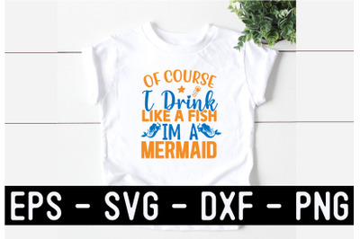 Mermaid SVG Quotes design Template