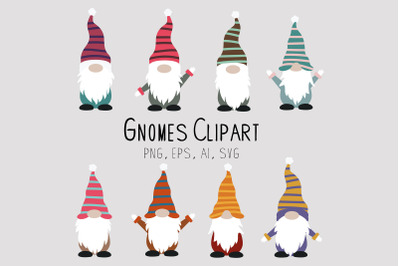 Gnome clipart, garden gnomes clipart