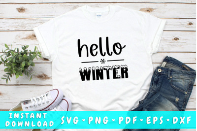 Hello winter SVG