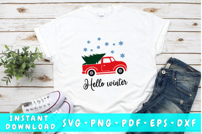 Hello winter SVG