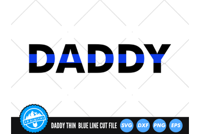 Police Daddy SVG | Thin Blue Line SVG