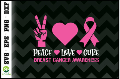 Breast cancer  Peace Love Cure