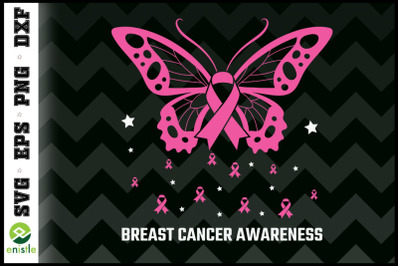 Breast cancer Awareness Butterfly