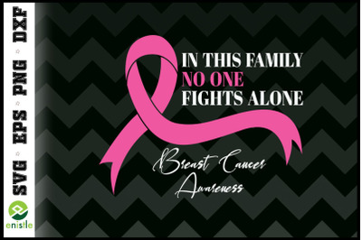 No one fight alone pink Breast cancer