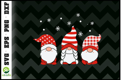 Christmas object Gnomes With Santa hat