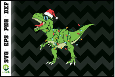 Christmas object Funny T-rex Santa hat