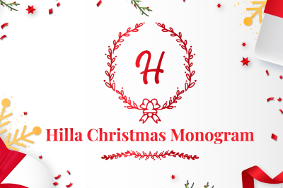 Hilla Christmas Monogram