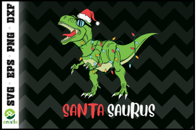 Santa Saurus Funny Christmas T-rex