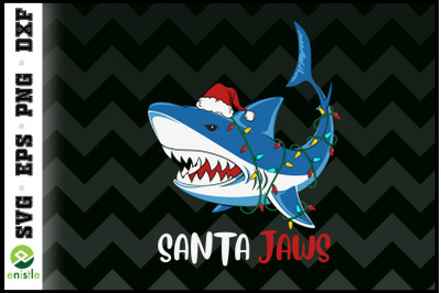 Santa Jaws Funny Christmas Shark