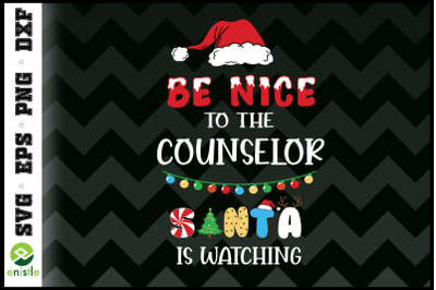 Be nice to the counselor santa watching