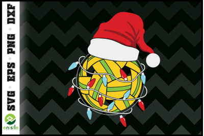 Seapak Takraw Christmas lights Santa hat