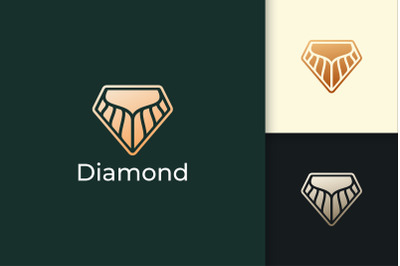 Diamond or Gem Logo in Luxury and Classy