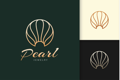 Pearl or Jewelry Logo in Luxury and Classy Represent Beauty