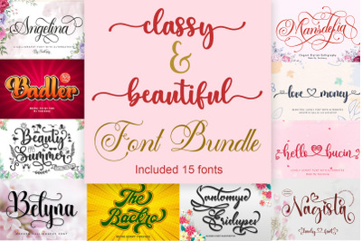 Classy and Beautiful Font Bundle