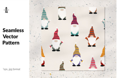 Gnome seamless pattern