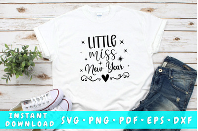 Little Miss New Year SVG