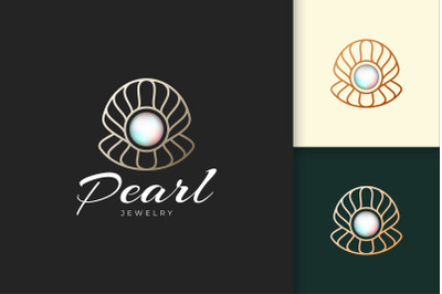 Pearl or Jewelry Logo in Luxury Fit for Beauty or Cosmetic