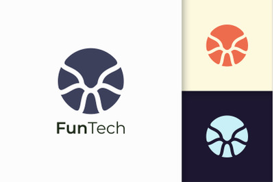 Abstract Technology Logo Concept Represent Data and System