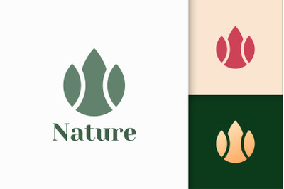 Abstract Flower Logo in Luxury Style for Health and Beauty