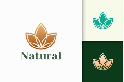 Flower Logo in Abstract and Luxury for Health and Beauty