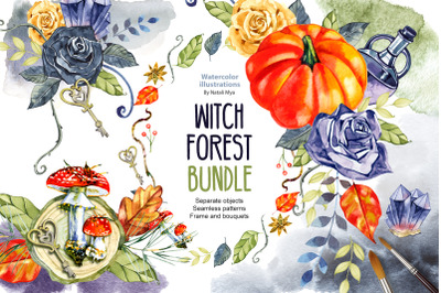 Watercolor - WITCH FOREST - bundle