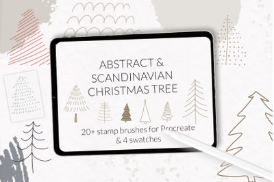 Scandinavian abstract Christmas tree
