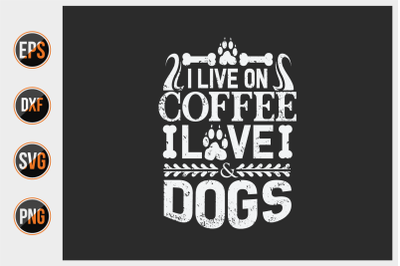 Dog typographic quotes design vector template.