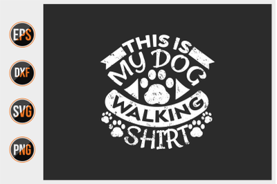 Dog typographic quotes design vector template.