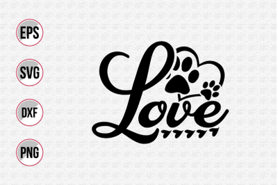 Dog typographic quotes design vector template.