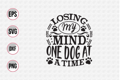 Dog typographic quotes design vector template.