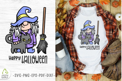 Cute witch svg Halloween t shirt sublimation design Layered svg file
