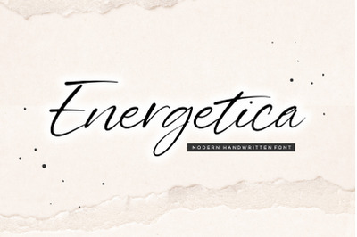 Energetica Modern Handwritten Font