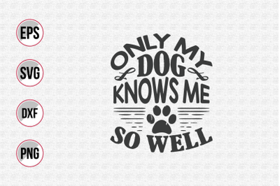 Dog typographic quotes design vector template.