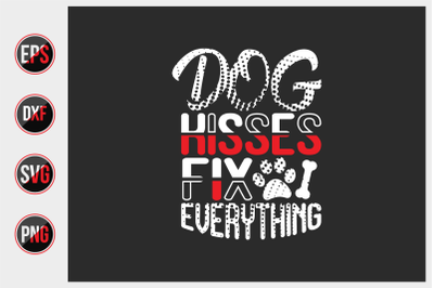 Dog typographic quotes design vector template.