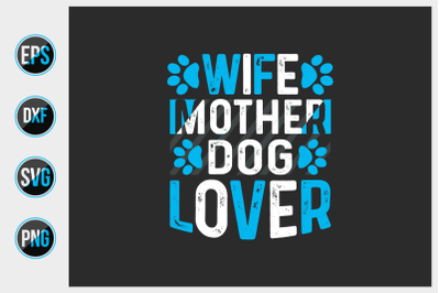 Dog typographic quotes design vector template.