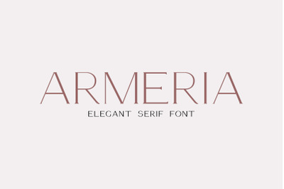 Armeria - serif font