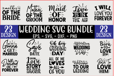 Wedding SVG T shirt Design Bundle