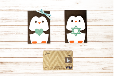 Penguin Gift Card Holder | SVG | PNG | DXF | EPS