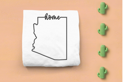 Arizona Home State Outline | Embroidery