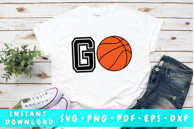 Go basketball SVG