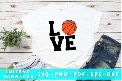 Love basketball SVG