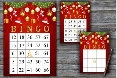 Christmas toys bingo game,Christmas bingo card